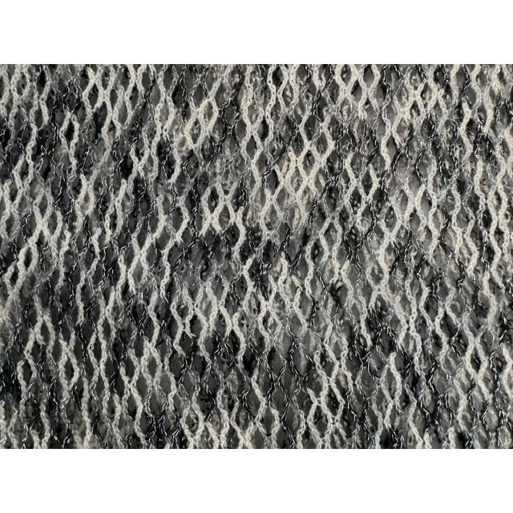 Steve Madden Metallic Open Knit Infinity Scarf Black Gray One Size - Picture 2 of 8